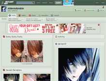 Tablet Screenshot of aidenadorable.deviantart.com