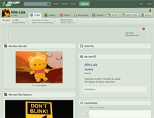Tablet Screenshot of mlle-lala.deviantart.com