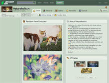 Tablet Screenshot of natureholics.deviantart.com