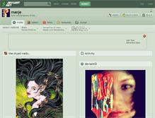 Tablet Screenshot of manje.deviantart.com