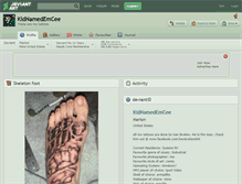 Tablet Screenshot of kidnamedemcee.deviantart.com