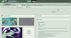 Desktop Screenshot of lonecannan.deviantart.com