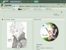 Tablet Screenshot of flamemar.deviantart.com