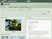 Tablet Screenshot of magicmeg8.deviantart.com