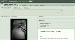 Desktop Screenshot of photo-critique-club.deviantart.com