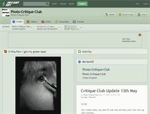 Tablet Screenshot of photo-critique-club.deviantart.com