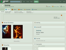 Tablet Screenshot of bosznay.deviantart.com