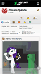 Mobile Screenshot of diseasedpanda.deviantart.com