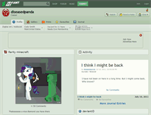 Tablet Screenshot of diseasedpanda.deviantart.com