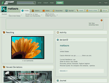 Tablet Screenshot of mattaura.deviantart.com