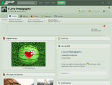 Tablet Screenshot of i-love-photography.deviantart.com