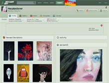 Tablet Screenshot of hecateslover.deviantart.com