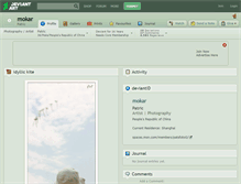 Tablet Screenshot of mokar.deviantart.com