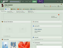 Tablet Screenshot of miss-meoow.deviantart.com