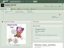 Tablet Screenshot of chopper-fanclub.deviantart.com