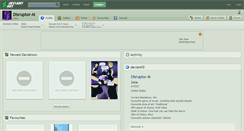 Desktop Screenshot of disruptor-m.deviantart.com