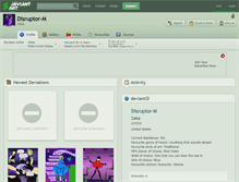 Tablet Screenshot of disruptor-m.deviantart.com