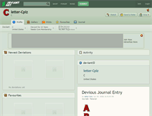 Tablet Screenshot of letter-cplz.deviantart.com