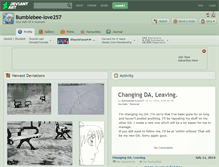 Tablet Screenshot of bumblebee-love257.deviantart.com