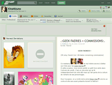 Tablet Screenshot of kiramizuno.deviantart.com
