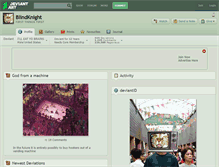 Tablet Screenshot of blindknight.deviantart.com