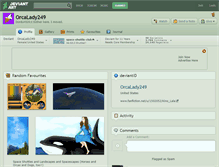 Tablet Screenshot of orcalady249.deviantart.com