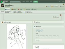 Tablet Screenshot of joemadurera.deviantart.com