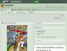 Tablet Screenshot of comixonline.deviantart.com