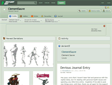 Tablet Screenshot of clementsauve.deviantart.com