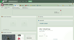 Desktop Screenshot of invader-lobster.deviantart.com