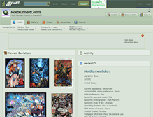 Tablet Screenshot of mostfunnestcolors.deviantart.com