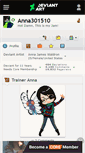 Mobile Screenshot of anna301510.deviantart.com