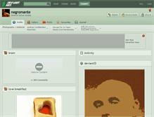 Tablet Screenshot of negromante.deviantart.com