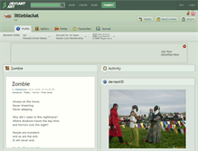 Tablet Screenshot of littleblackat.deviantart.com