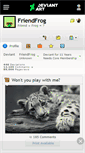 Mobile Screenshot of friendfrog.deviantart.com