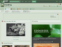 Tablet Screenshot of friendfrog.deviantart.com