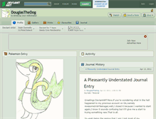 Tablet Screenshot of douglasthedog.deviantart.com