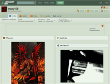 Tablet Screenshot of crazy108.deviantart.com