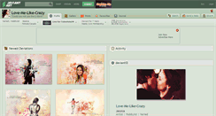 Desktop Screenshot of love-me-like-crazy.deviantart.com