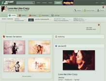 Tablet Screenshot of love-me-like-crazy.deviantart.com