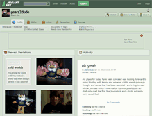 Tablet Screenshot of gears2dude.deviantart.com