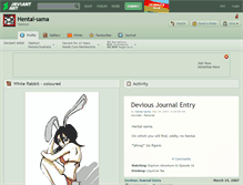 Tablet Screenshot of hentai-sama.deviantart.com