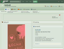 Tablet Screenshot of kocha-ah.deviantart.com