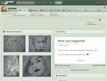 Tablet Screenshot of immora.deviantart.com