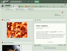 Tablet Screenshot of cobaltie.deviantart.com