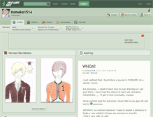 Tablet Screenshot of komeko1514.deviantart.com
