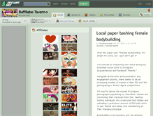 Tablet Screenshot of buffbabe-tavern.deviantart.com