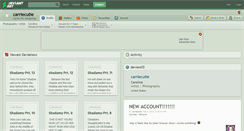 Desktop Screenshot of carriecutie.deviantart.com