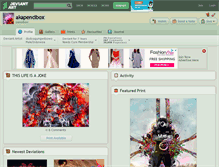 Tablet Screenshot of akapencibox.deviantart.com