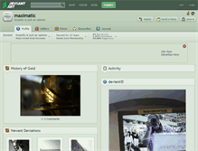 Tablet Screenshot of maximatic.deviantart.com